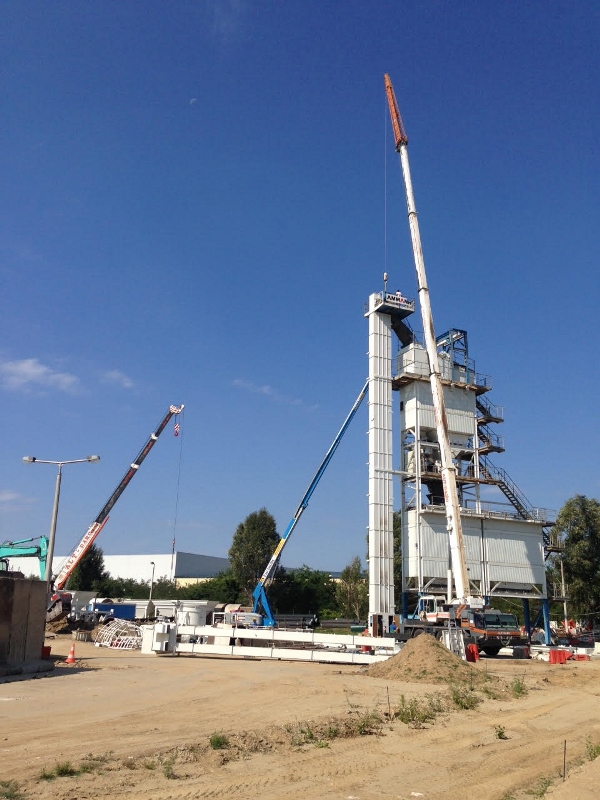 Aszfaltkeverő darruzás